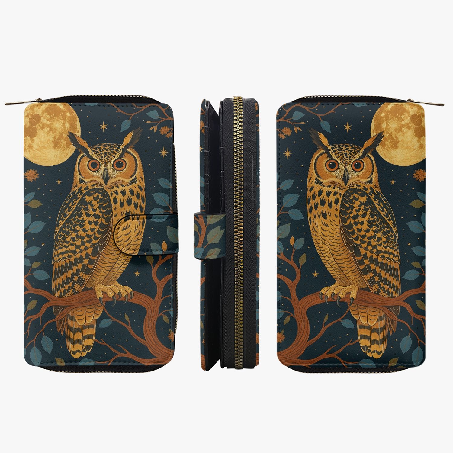 Large wallet “Moonlight Owl” owl