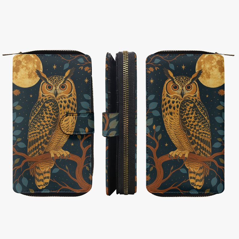 Large wallet “Moonlight Owl” owl
