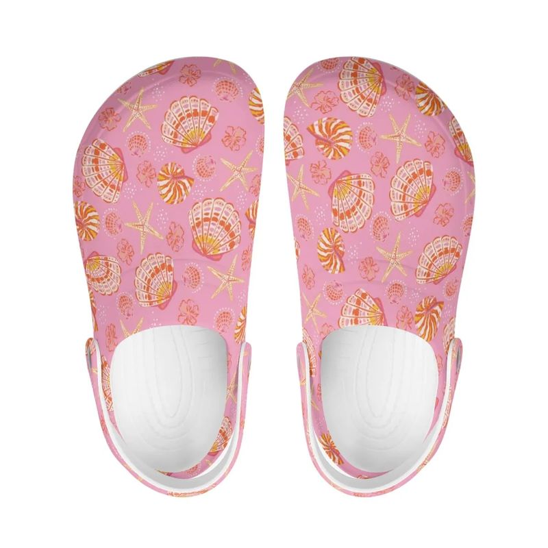 Closed clogs - shell print