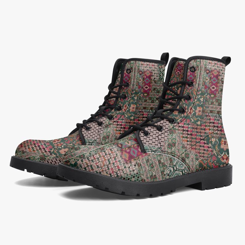 Ethnic-style leather boots “Boho Mosaic”