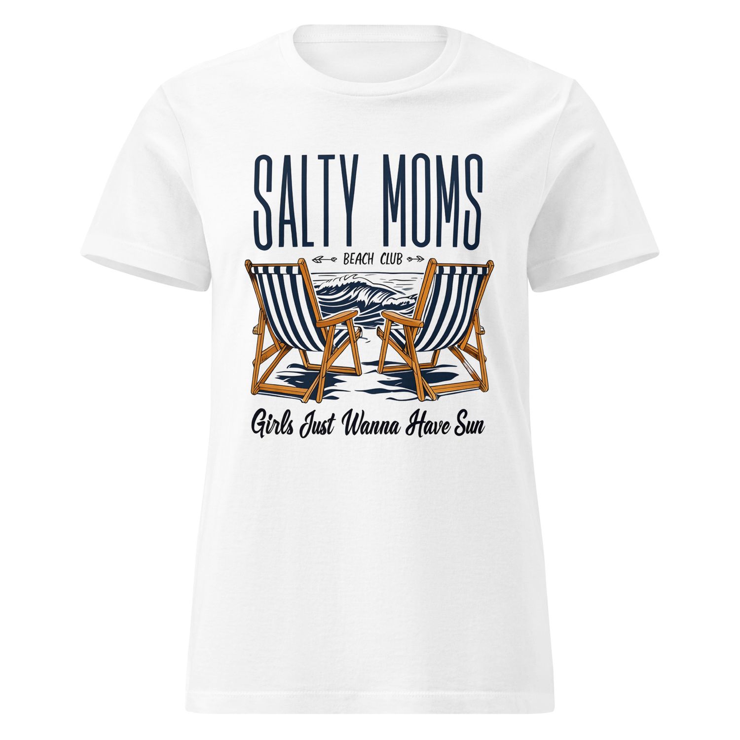 Women&#39;s Salty Moms Beach Club T-Shirt