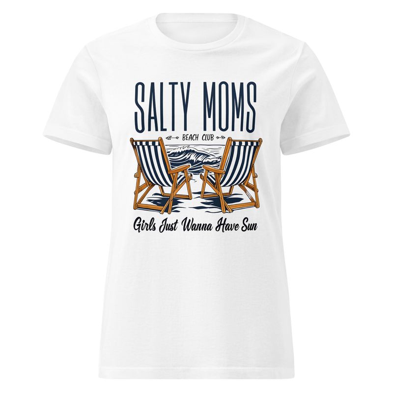 Women&#39;s Salty Moms Beach Club T-Shirt