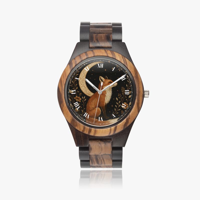 Unisex wooden watch “Fox &amp; Moon”