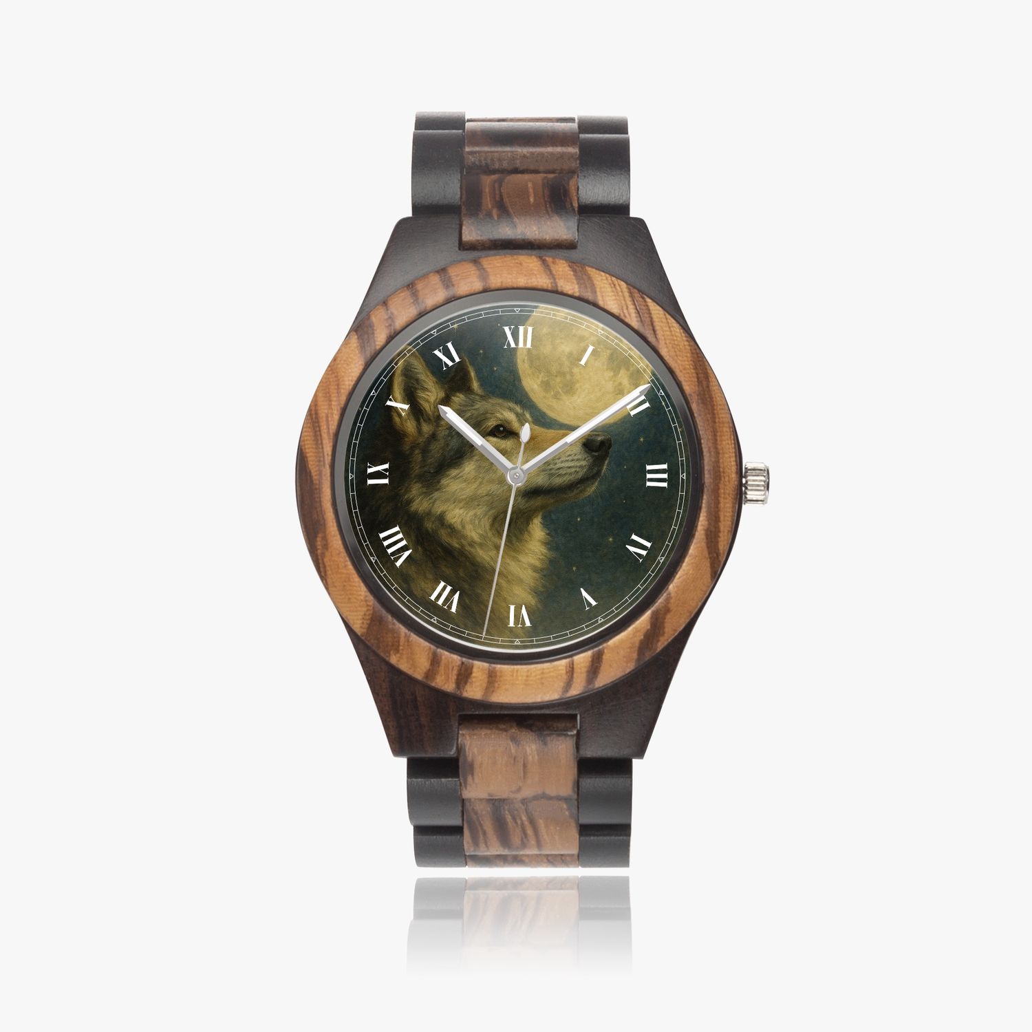 Unisex wooden watch “Lone Wolf”