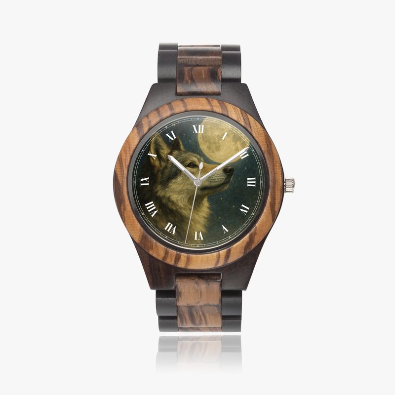 Unisex wooden watch “Lone Wolf”