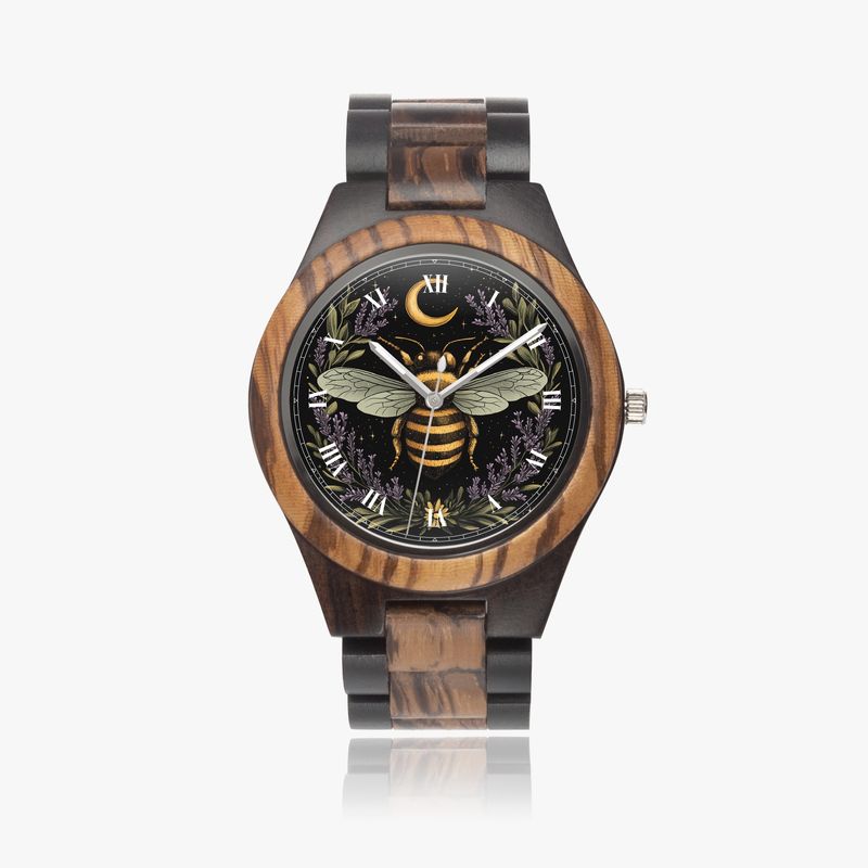 Unisex wooden watch “Moon Bee”