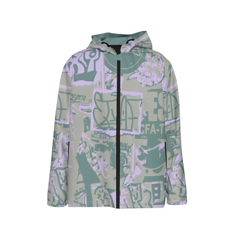 Lightweight windproof children&#39;s jacket graffiti pattern
