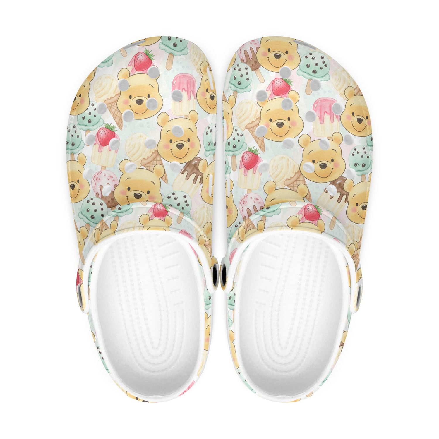 Sommerliche Clogs - Winnie the Pooh Eiscreme