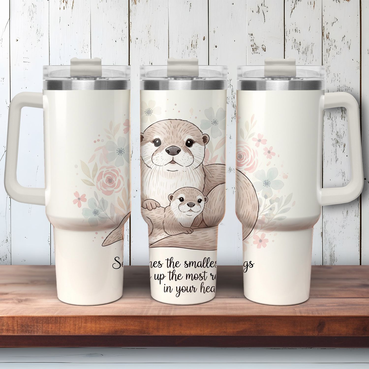 Tumbler with handle - ToGo - Otter design