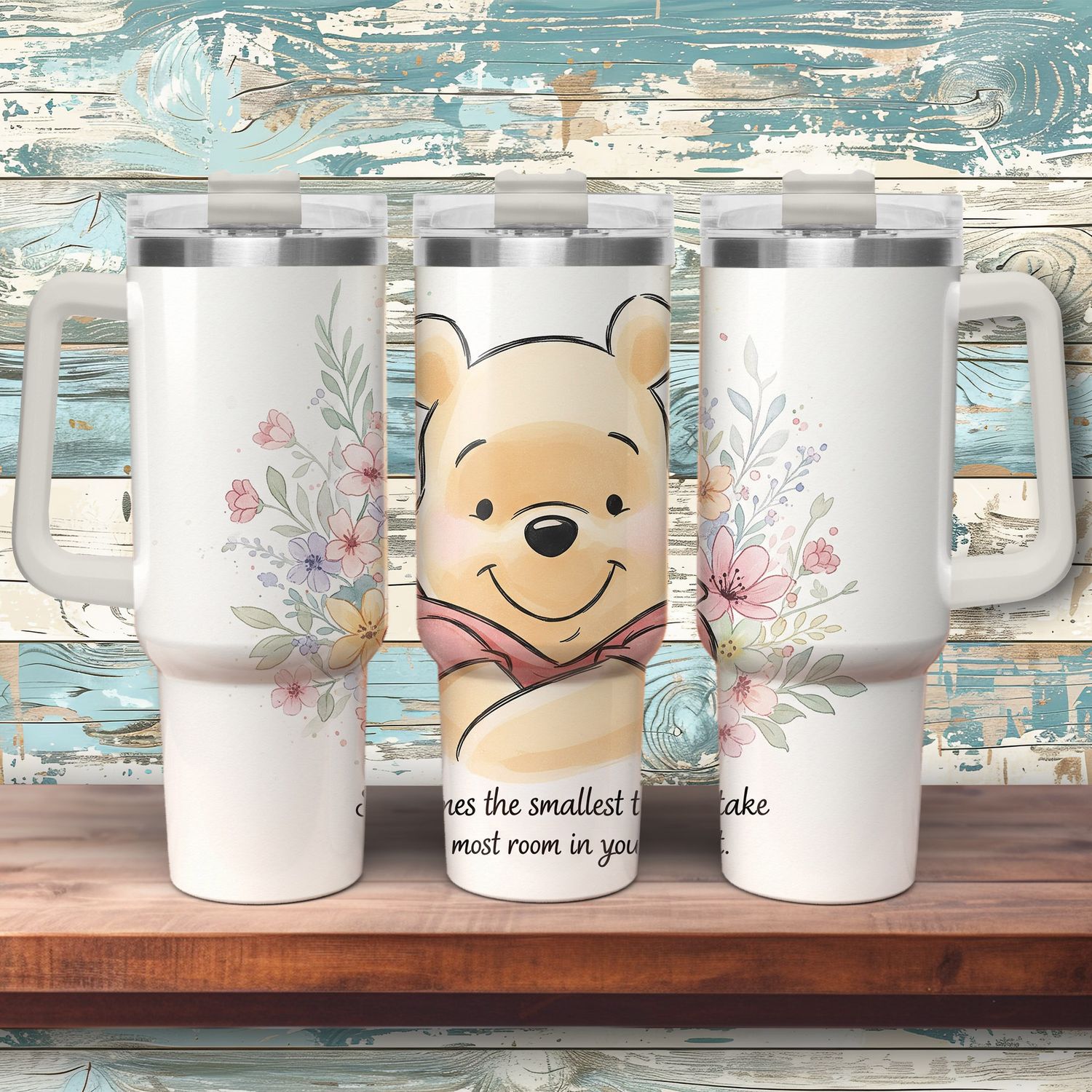 Tumbler with handle - ToGo - Winnie the Pooh design