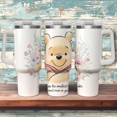 Tumbler mit Griff - ToGo - Winnie Puuh-Design