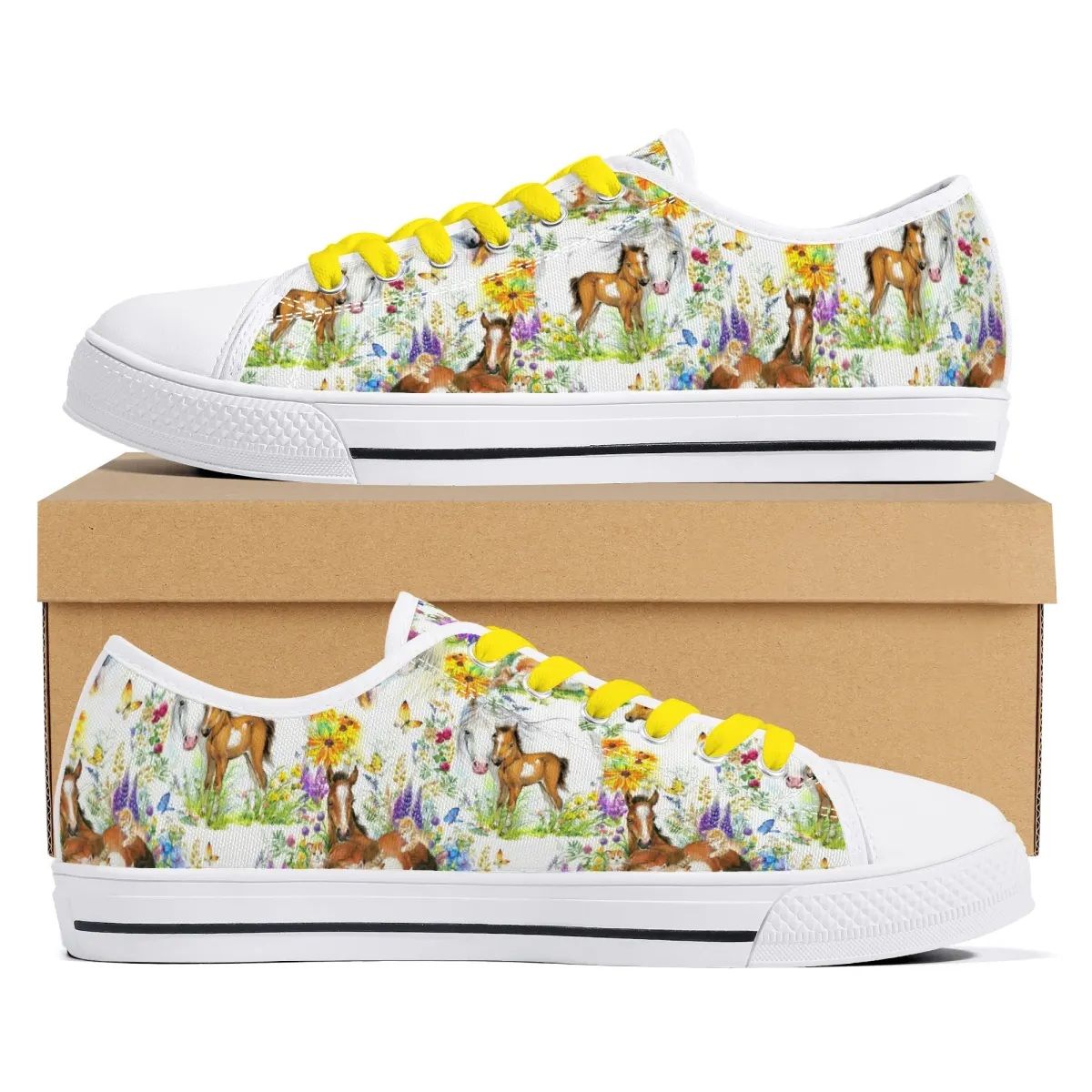 Canvas Shoes - Beautiful horse design