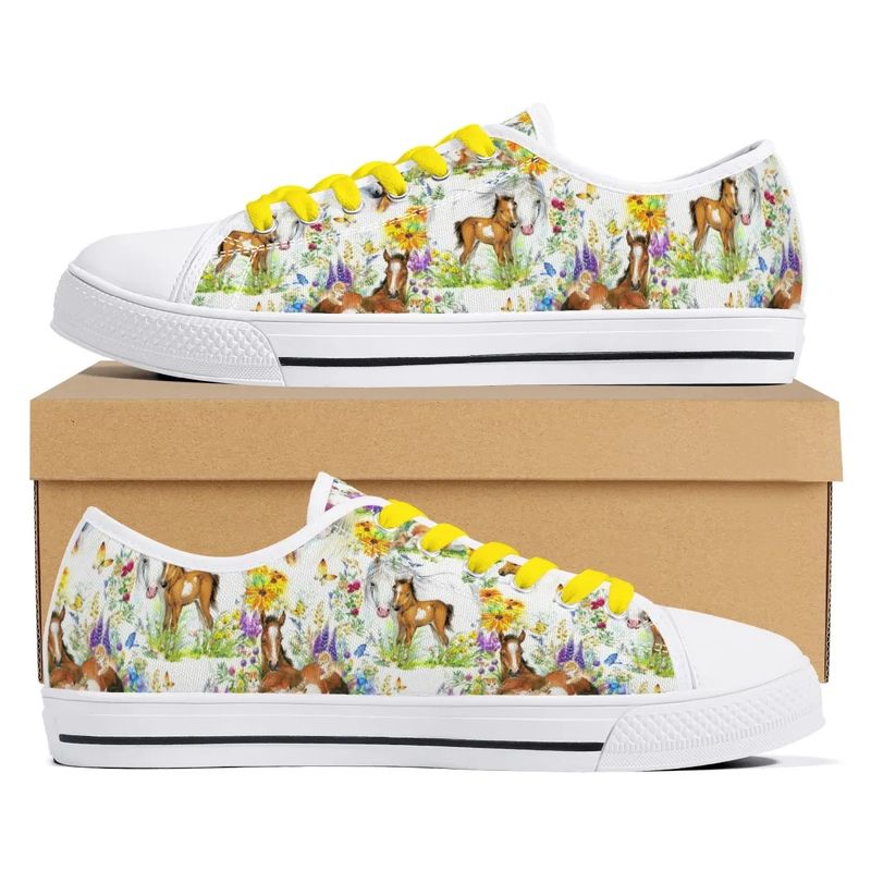 Canvas Shoes - Beautiful horse design