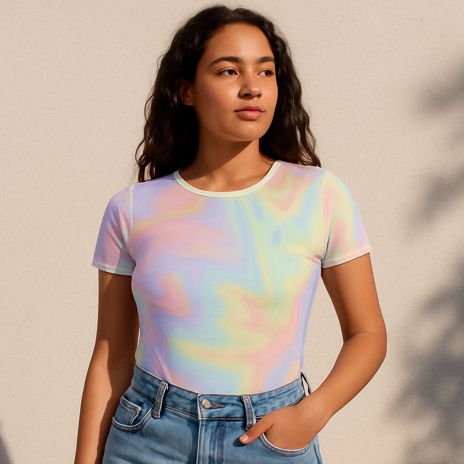 Pastel colored bodysuit Cotton Candy Cloud
