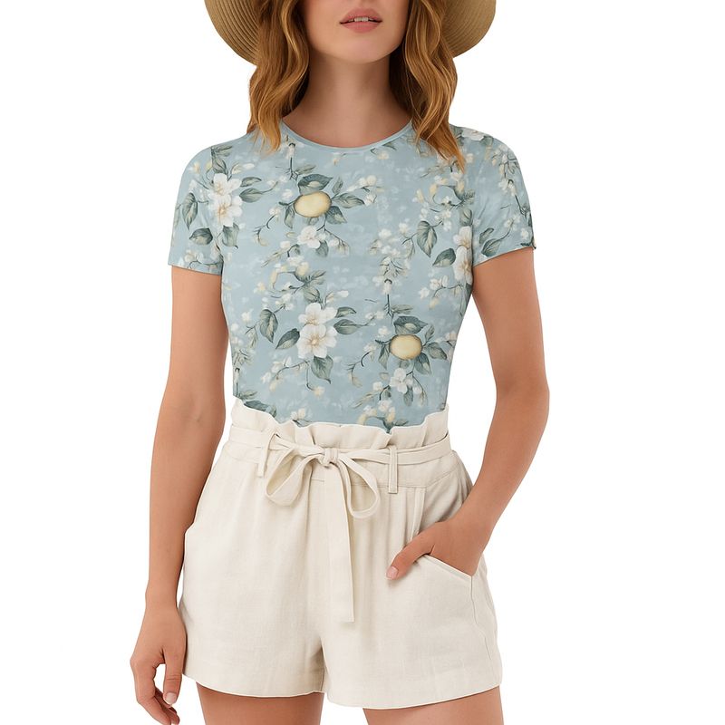 Summery bodysuit Blue Lemon Garden
