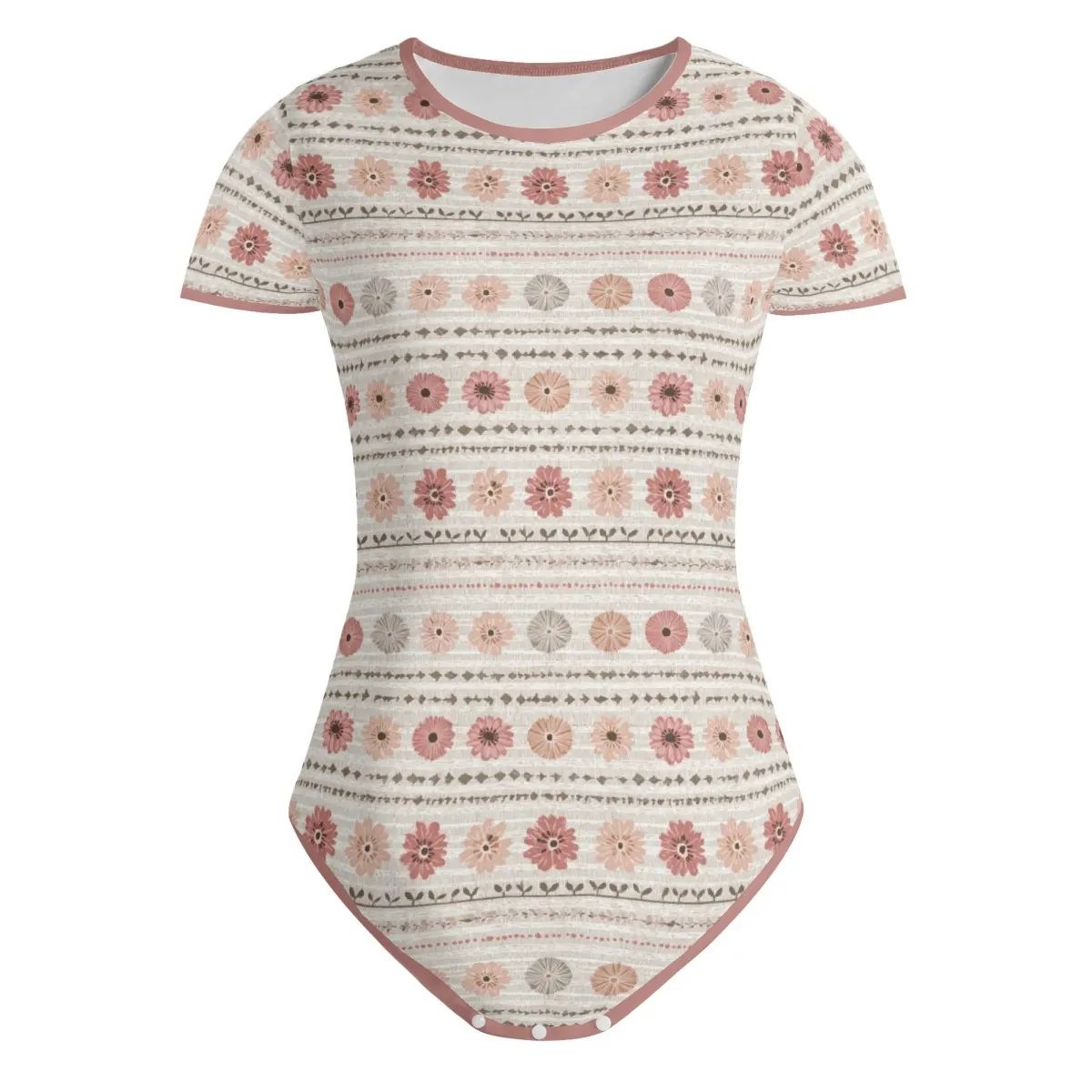 Delicate floral pattern bodysuit Rustic Bloom