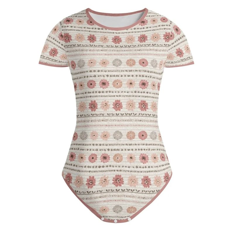 Delicate floral pattern bodysuit Rustic Bloom