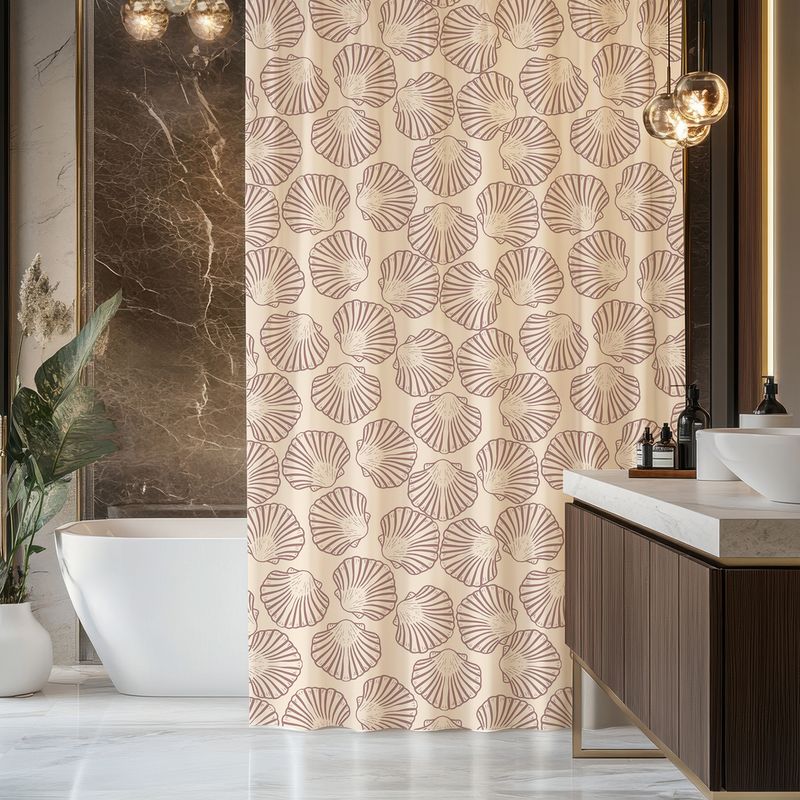 Seashell Serenity Shower Curtain