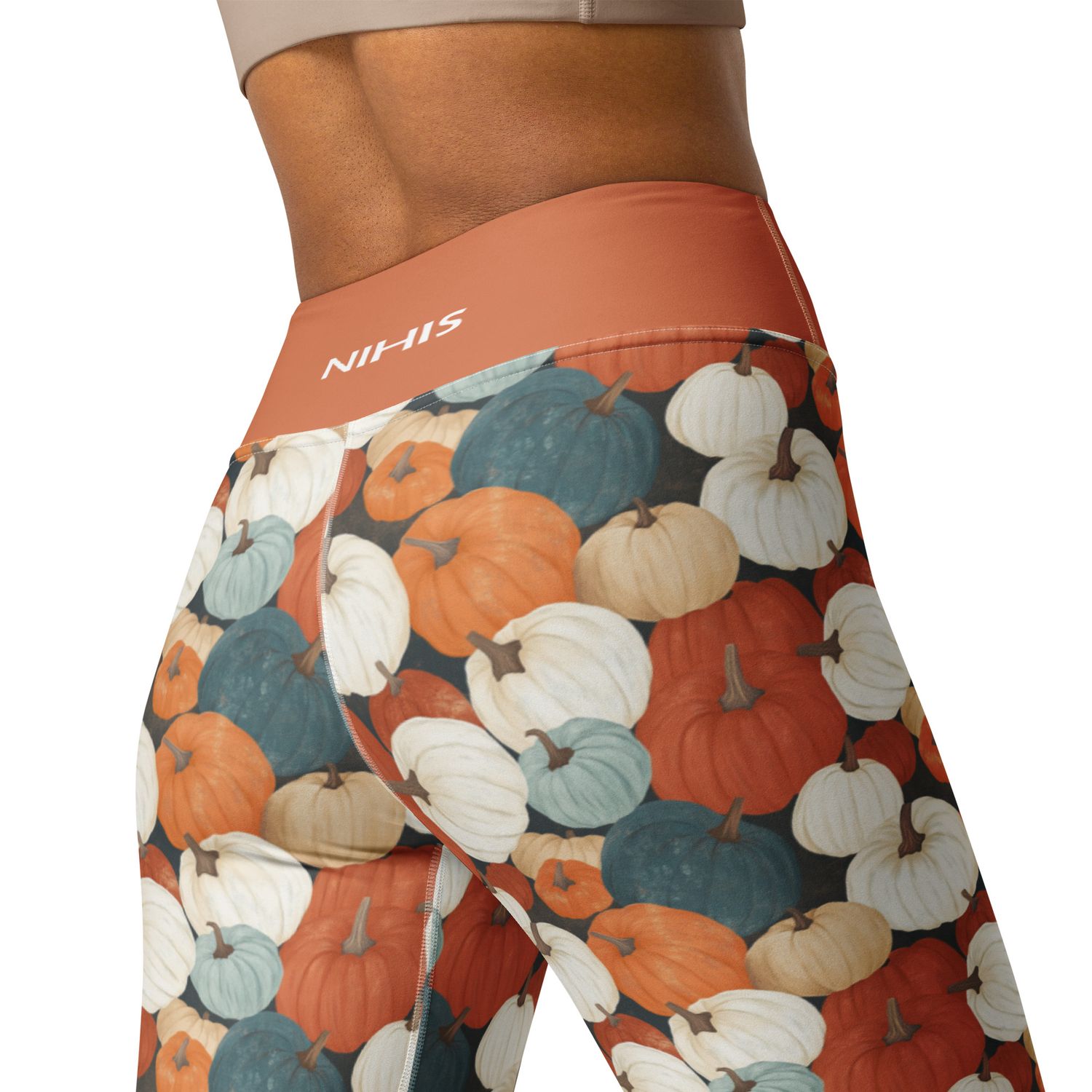 Pumpkin Spice Vibes High Waist Leggings