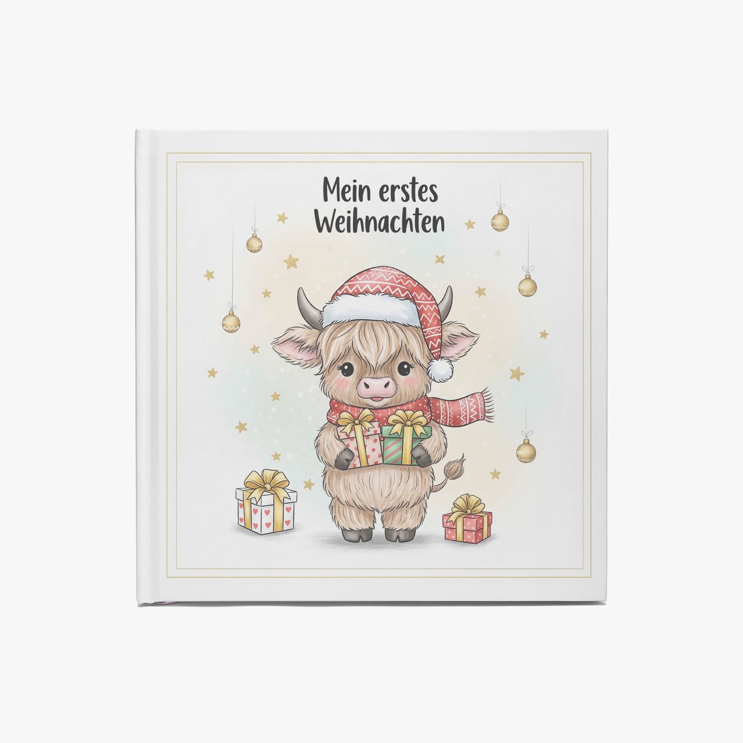 Christmas Guestbook Highland Cow - My First Christmas