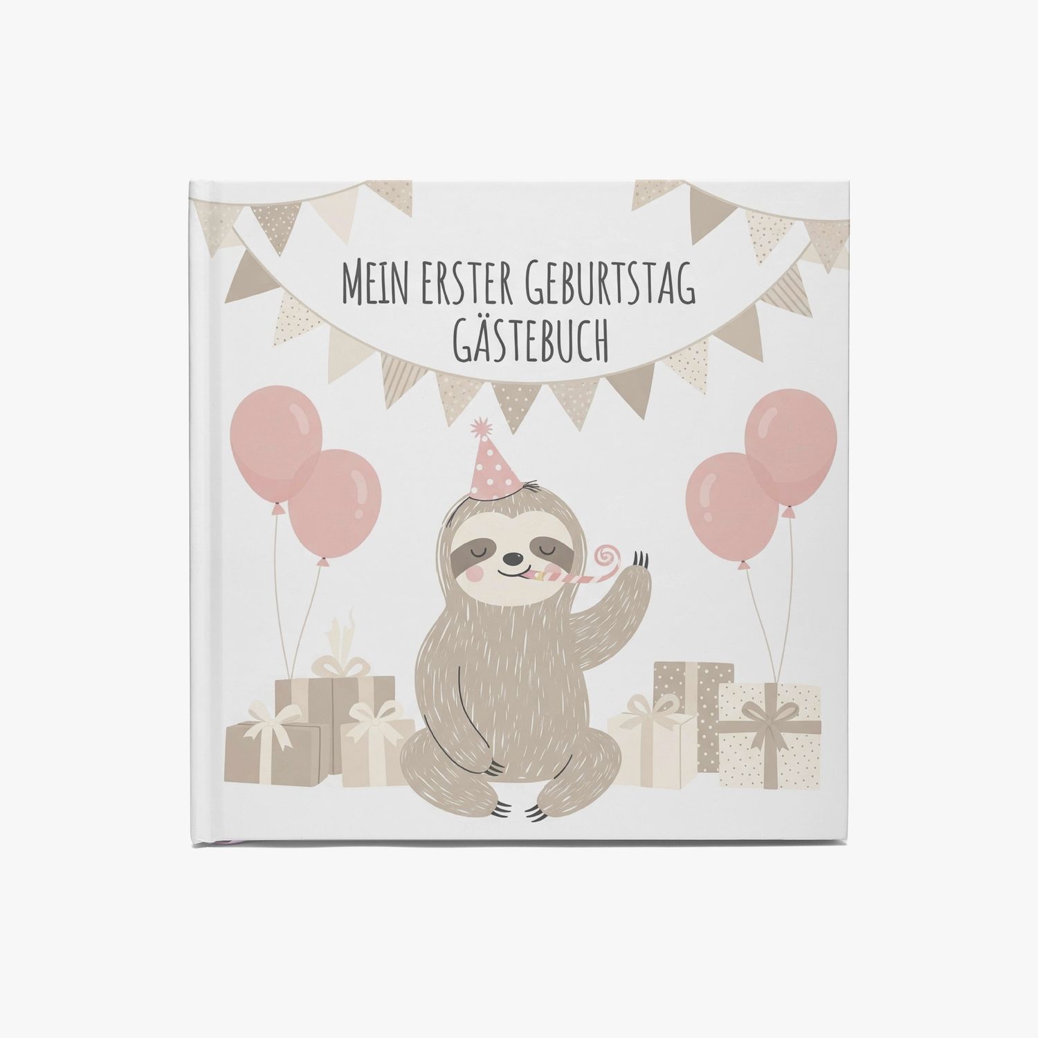 Children&#39;s Guestbook Sloth - My First Birthday
