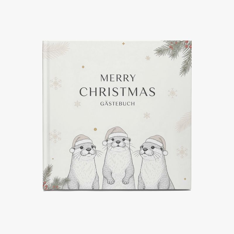 Merry Christmas Guestbook - Otter