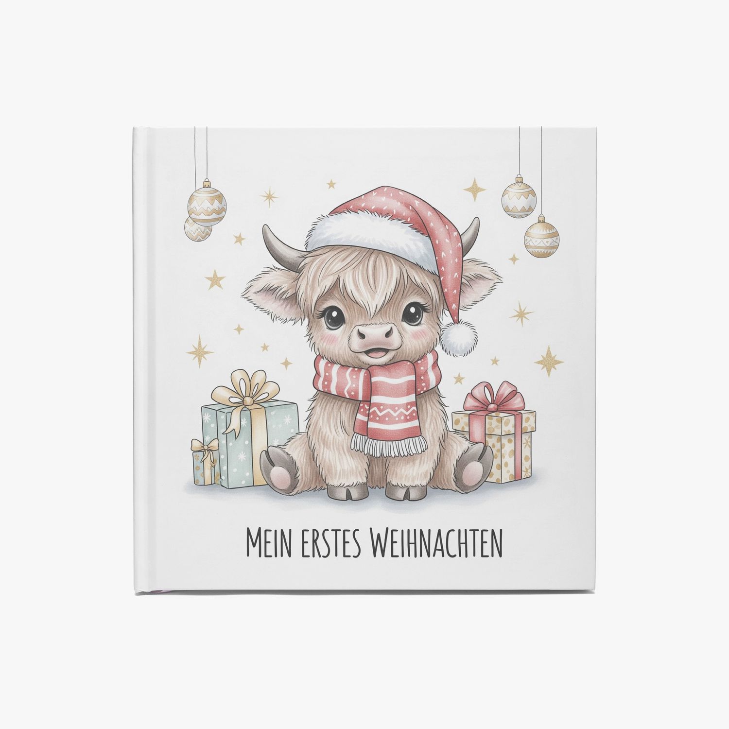 Children&#39;s Guestbook Highland Cow - My First Christmas