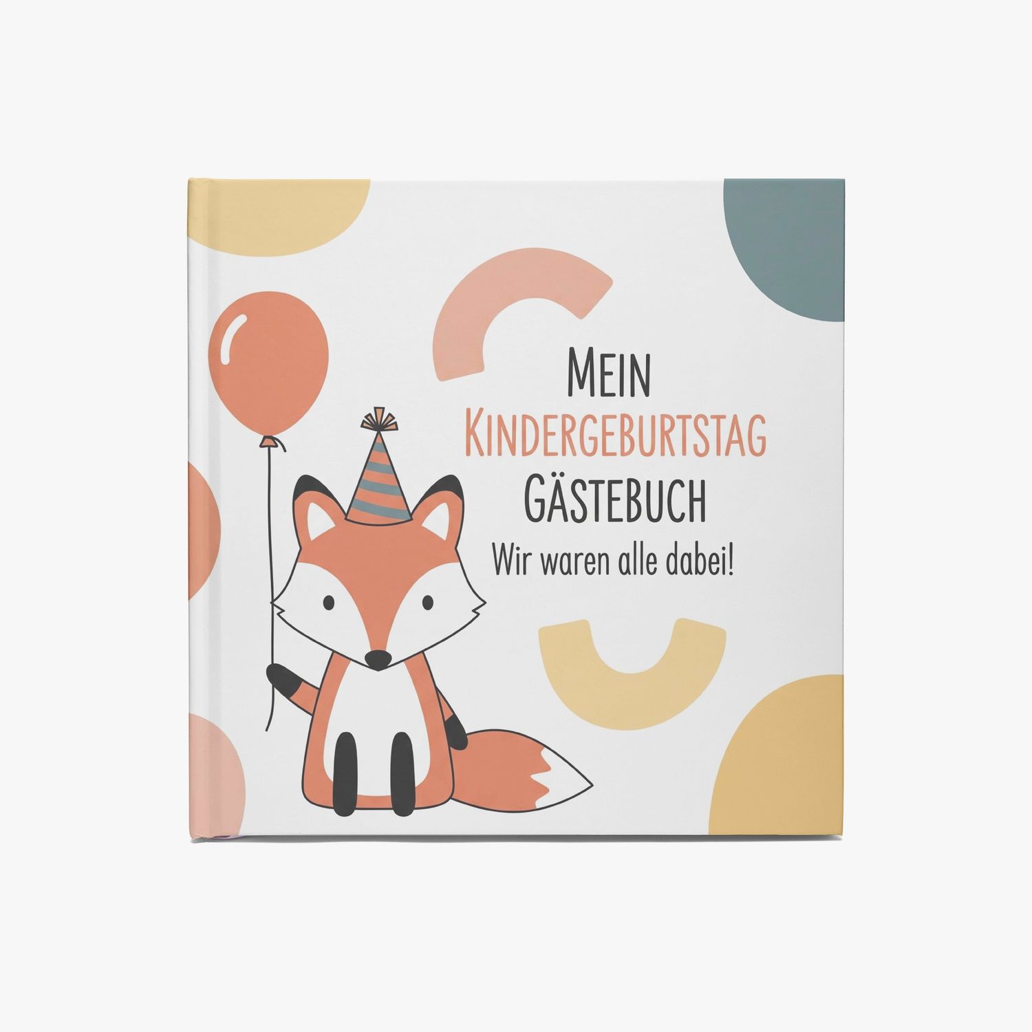 Children&#39;s birthday guest book - Fox