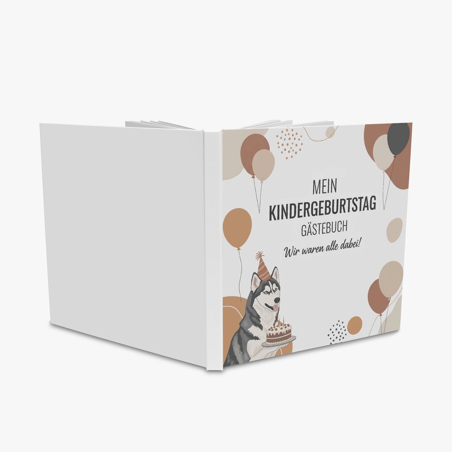 Children&#39;s Birthday Guestbook - Husky
