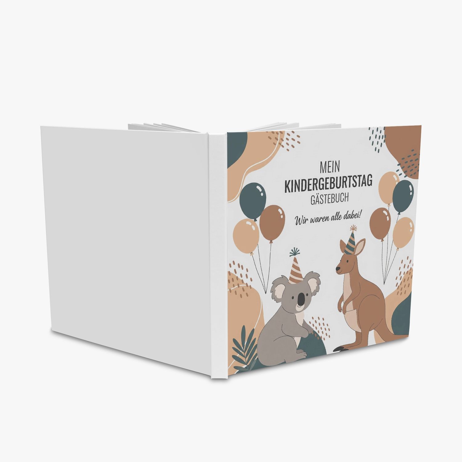 Children&#39;s birthday guest book - Koala bear and Kangaroo