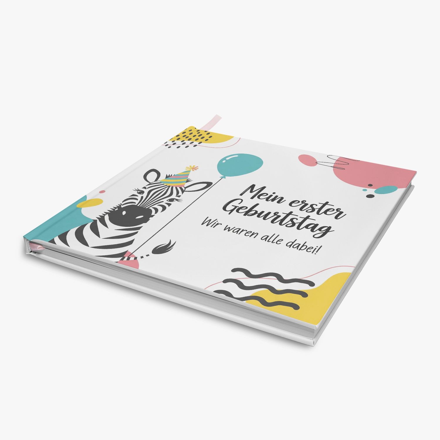 Party Zebra Guestbook - My First Birthday