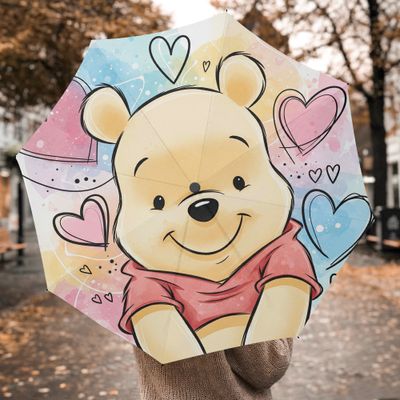Farbenfroher Winnie the Pooh Regenschirm – Automatisch