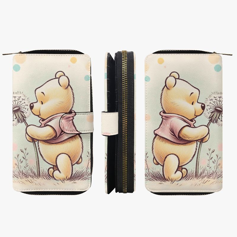 Large wallet Winnie the Pooh with dandelion
