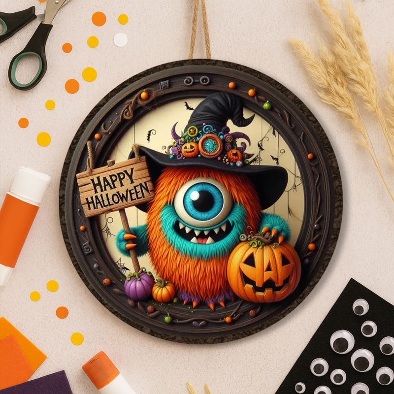 Monster Magic – Happy Halloween Decorative Sign