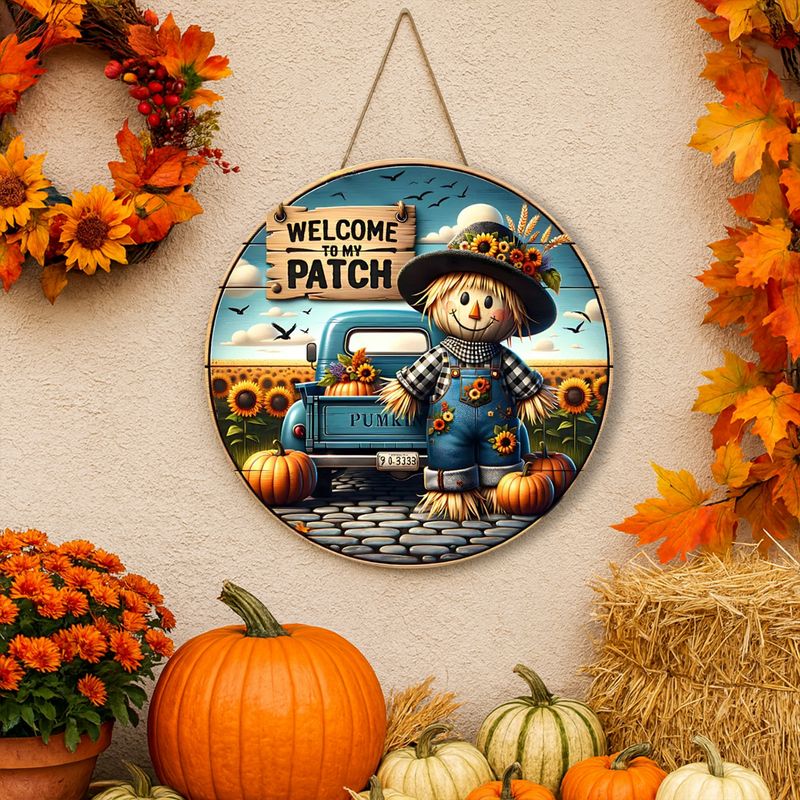 Welcome to My Patch – Autumnal decorative sign