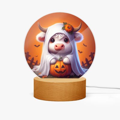 LED Acryl-Nachtlicht Highland Kuh Halloween