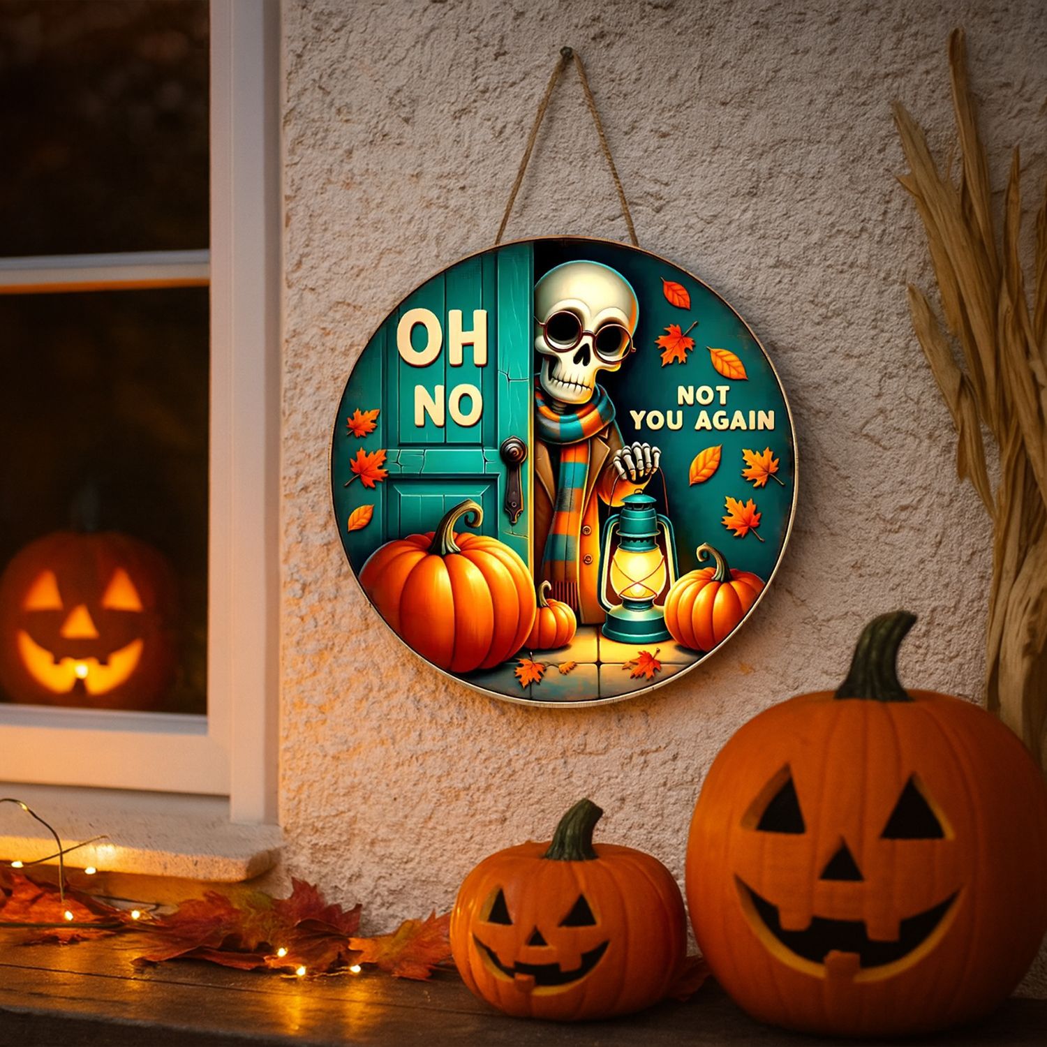 Oh No – Not You Again! Halloween decoration sign