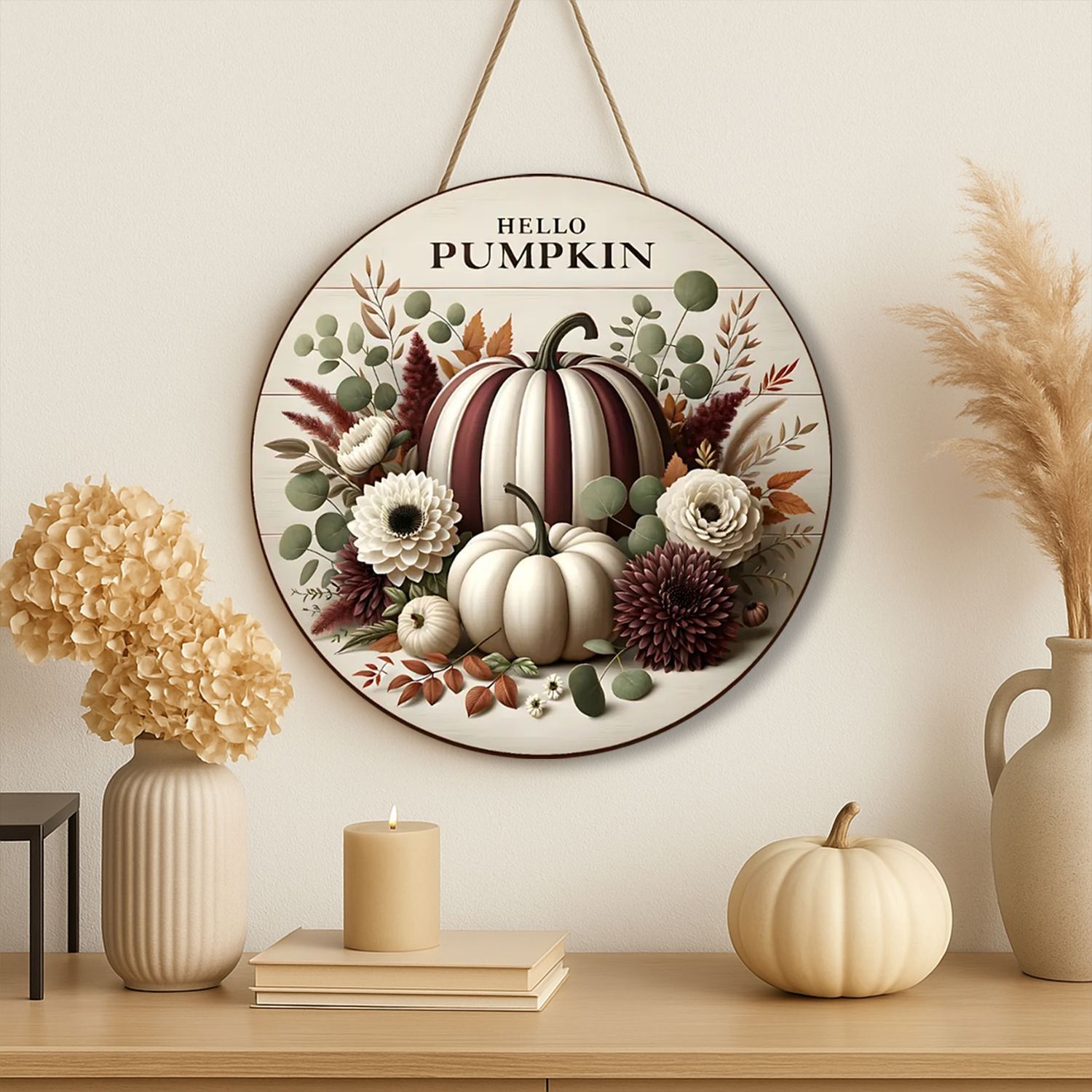 Hello Pumpkin decorative sign