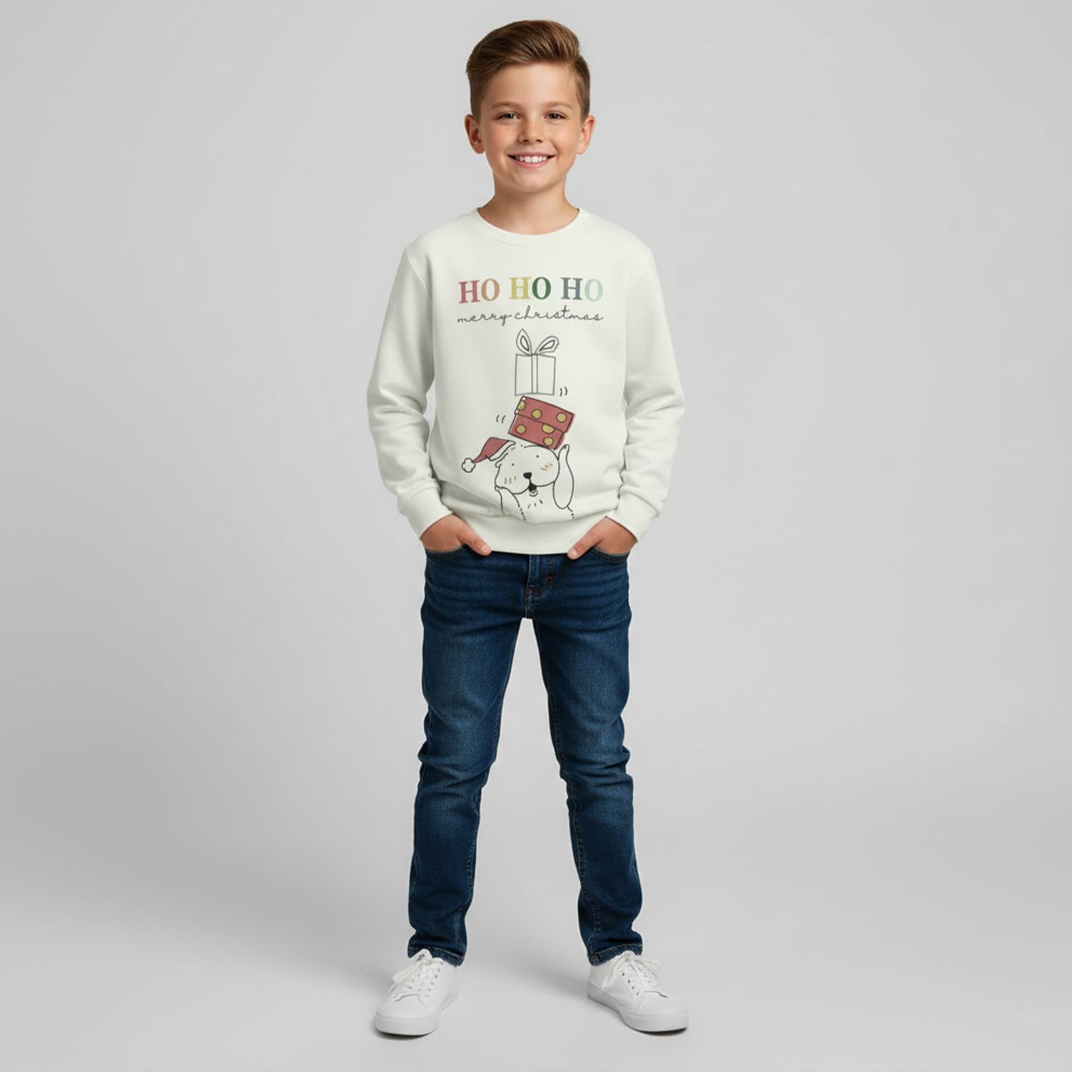 HO HO HO – Merry Christmas children&#39;s sweater