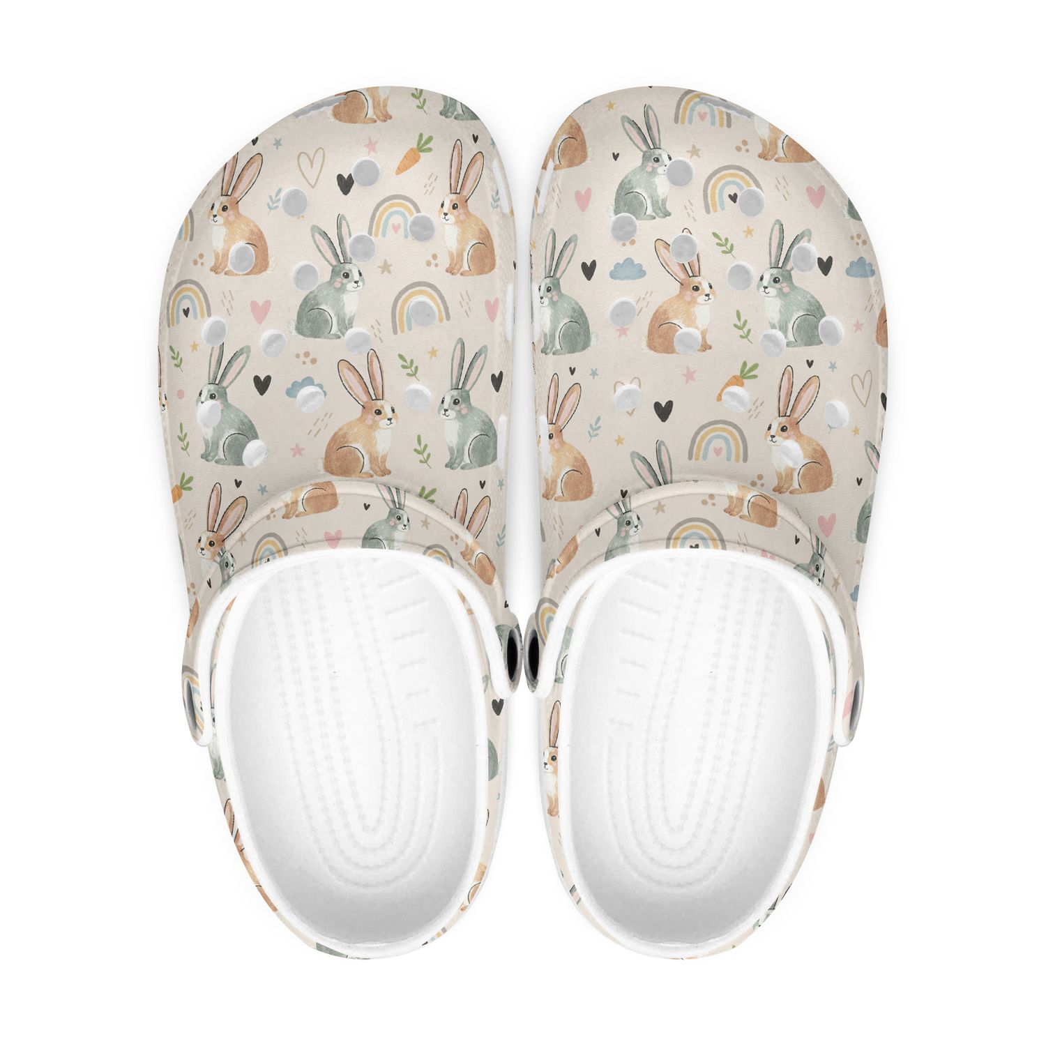 Bunny and Rainbow Clogs