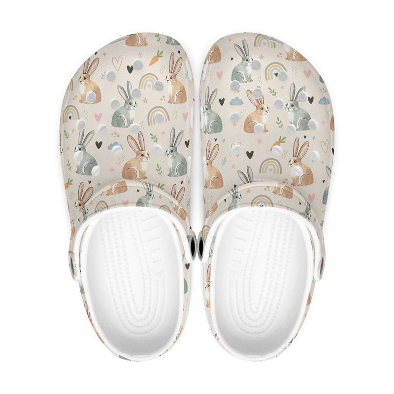 Bunny and Rainbow Clogs