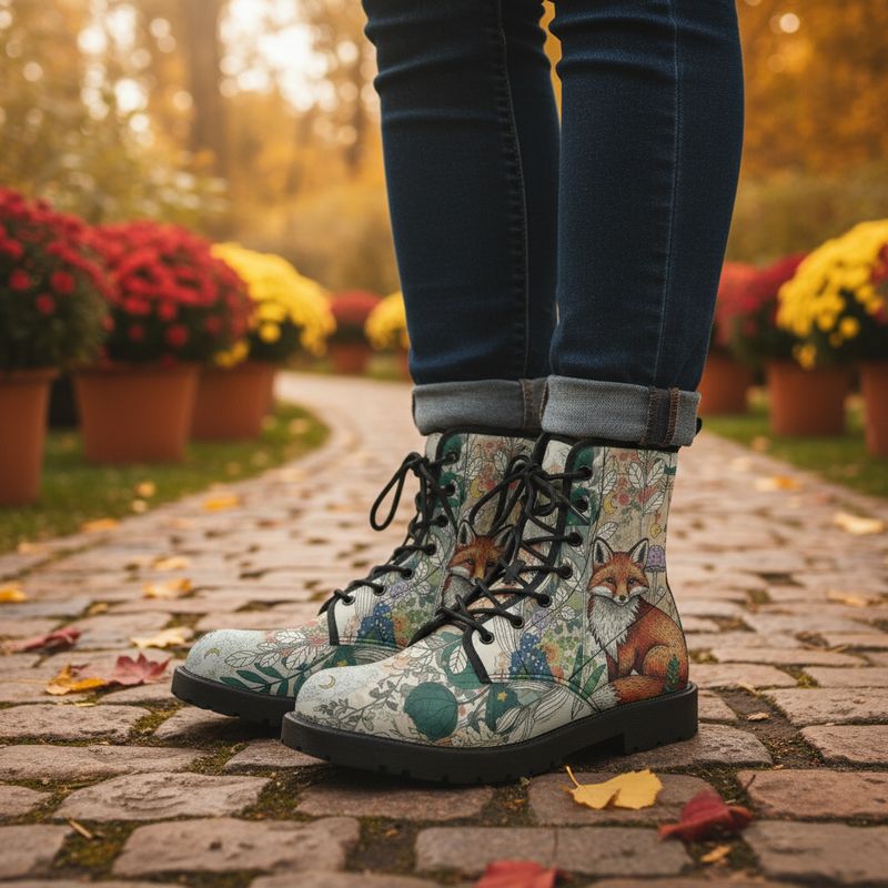 Fuchs-Design Lederstiefel - Forest Fox