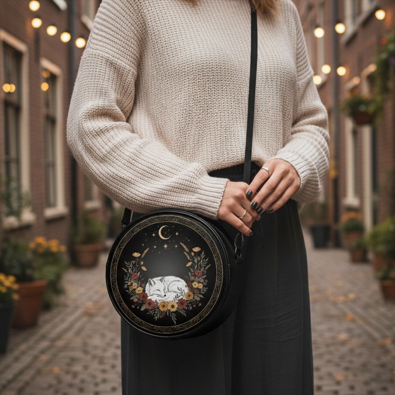 Fox &amp; Moon Motif All-Round Bag Moonlit Dreams