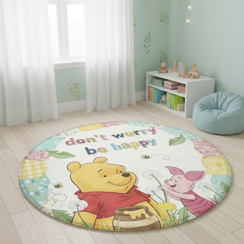 Round rug with Winnie the Pooh