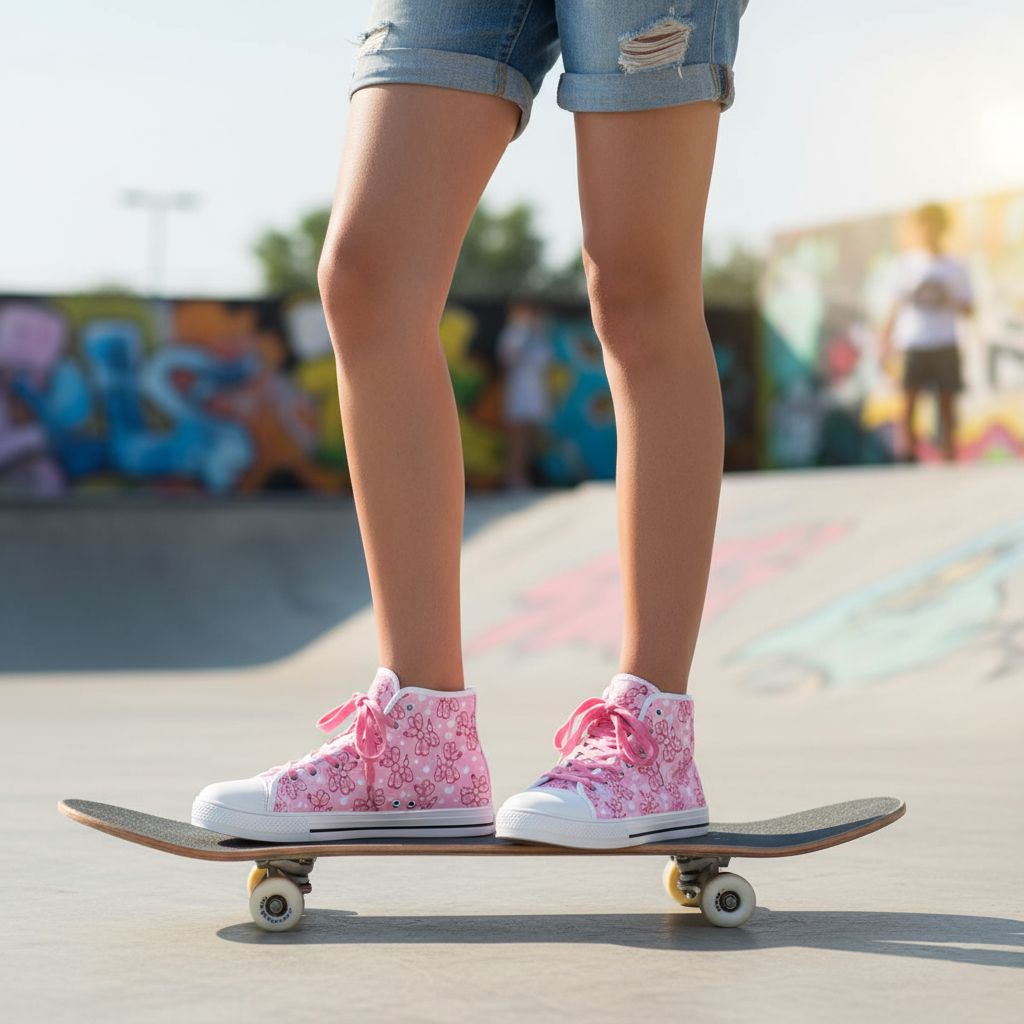 High-Top Canvas Shoes - Balloon Dog Love