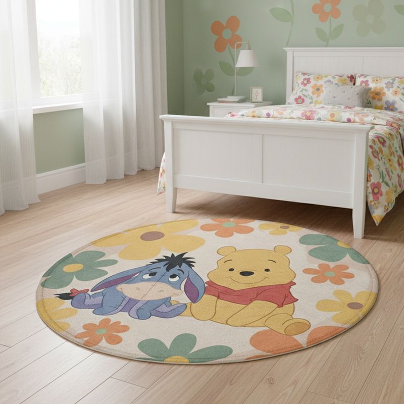 Round carpet with Winnie the Pooh &amp; Eeyore