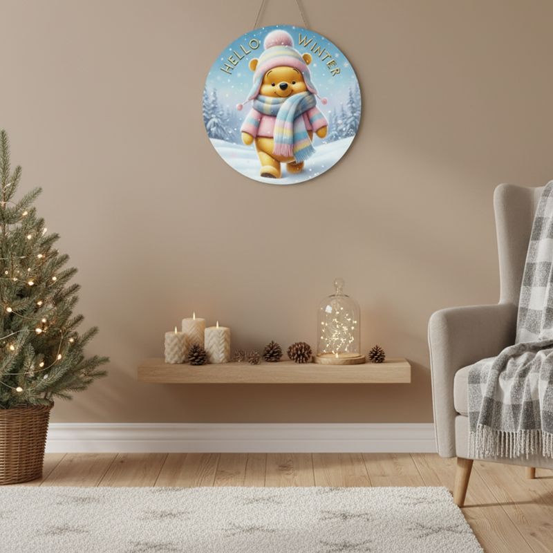 Winter magic decorative sign Winter Pooh