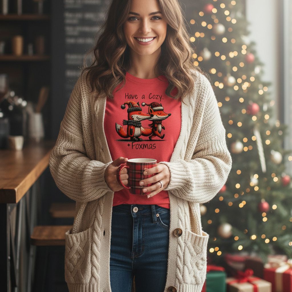 Women's T-Shirt Cozy Foxmas