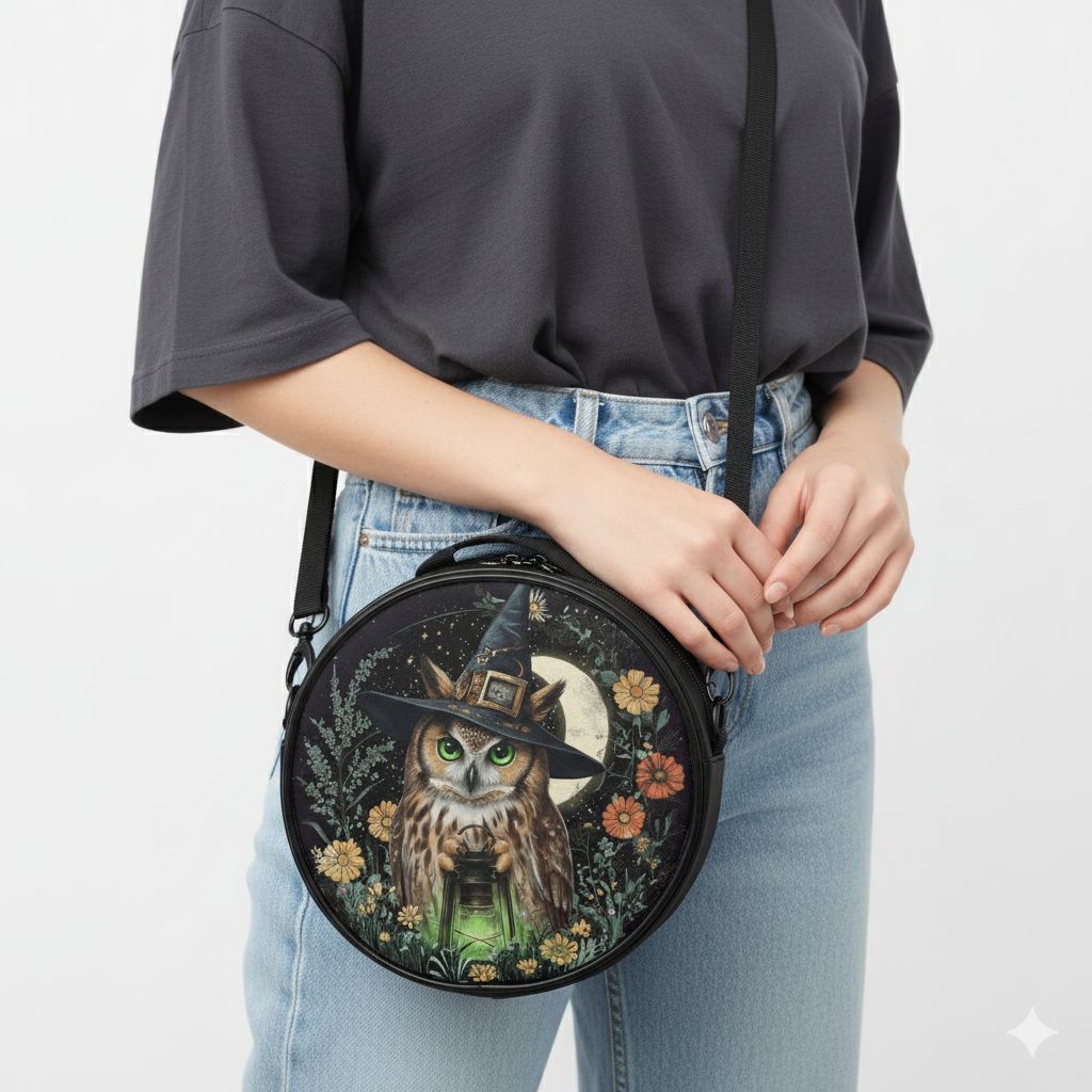 Forest Witch Owl – Lantern of Wisdom all-round bag