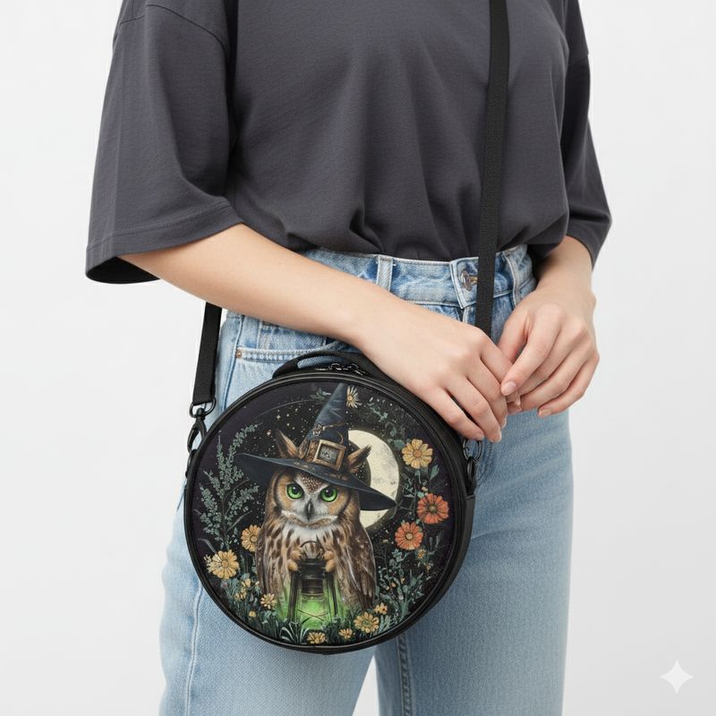 Forest Witch Owl – Lantern of Wisdom all-round bag